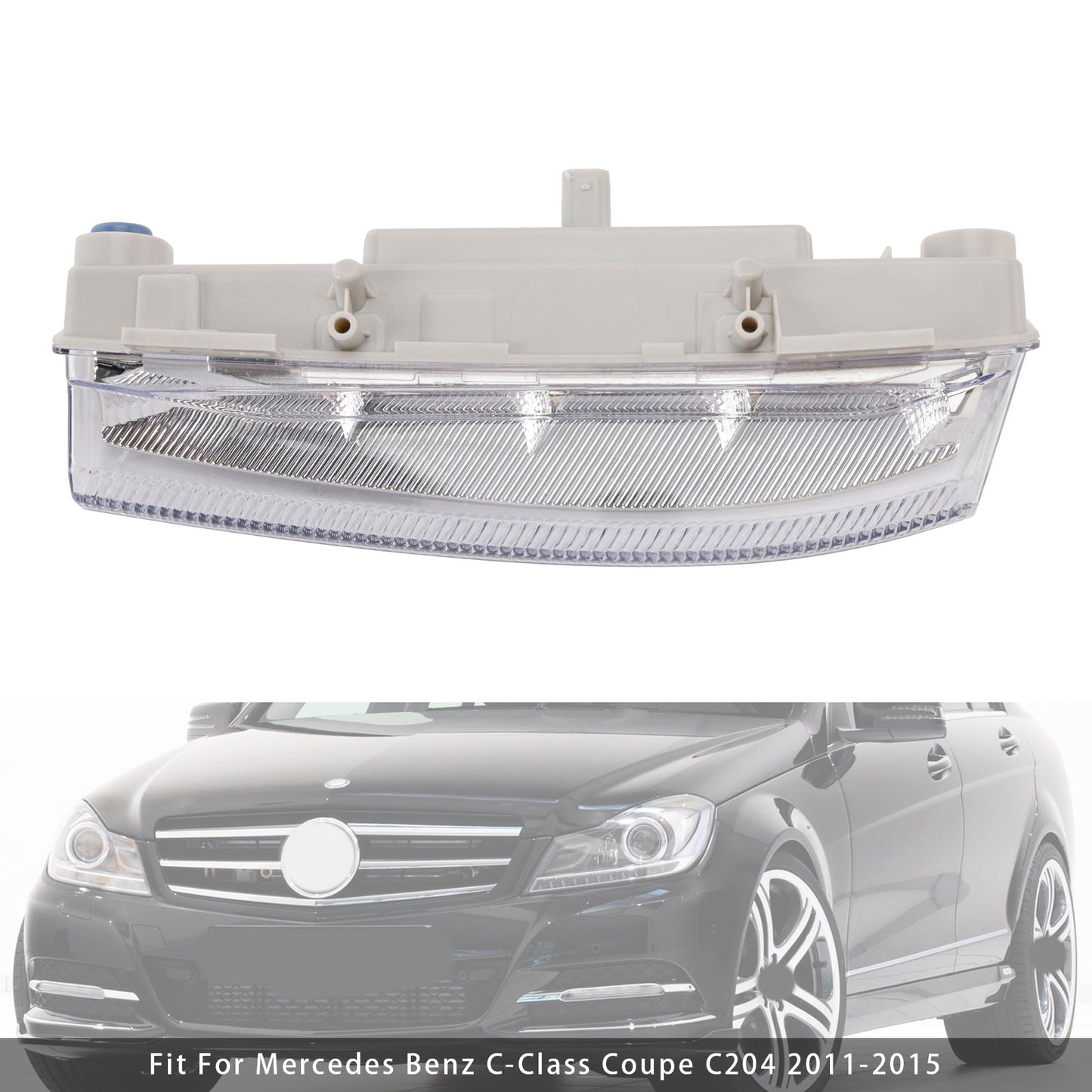LED Daytime Running Left Fog Lights For Mercedes Benz W204 S204 W212 2007-2014