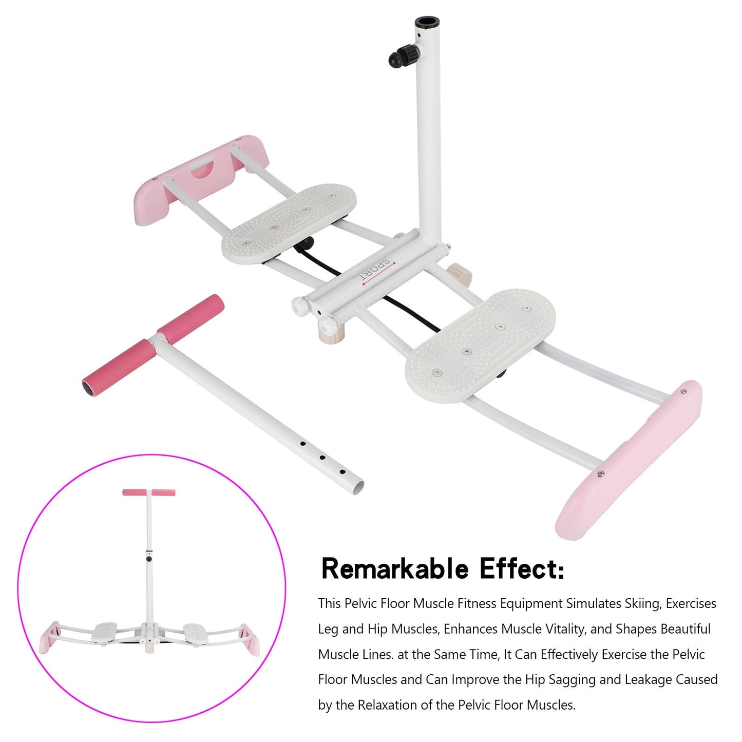 Snow Ski Exercise Machine Leg Exercise Pelvic Muscle Hip Trainer Thigh Exerciser