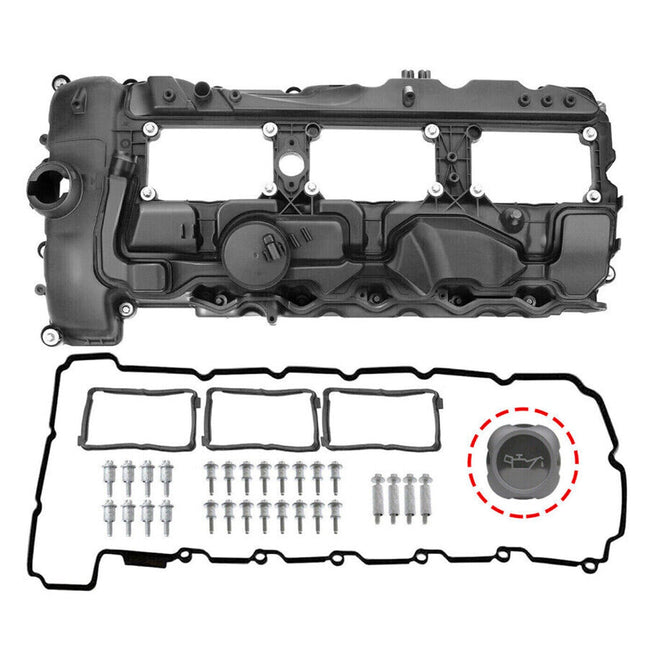 Valve Cover w/ Gasket+Cap 11127570292 For BMW N55 135i 335i 535i 640i 740i