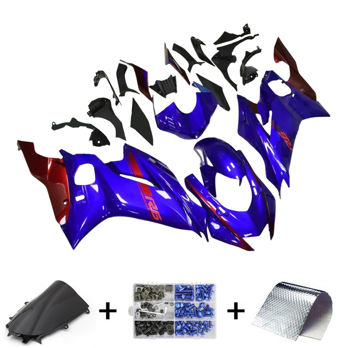 2017-2023 Yamaha YZF-R6 Injection Fairing Kit Bodywork Plastic ABS