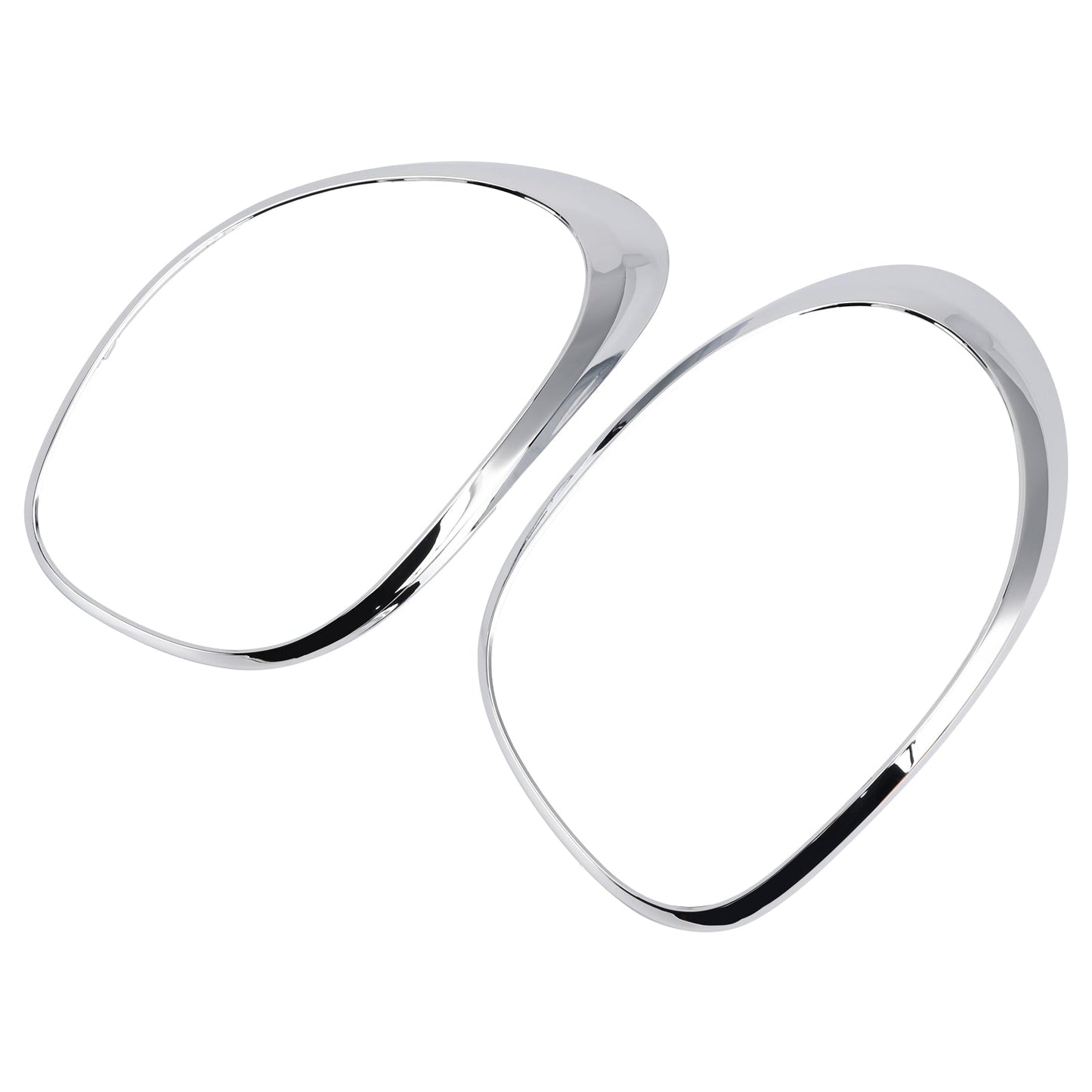 2014-2020 For Fiat 500L Left+Right Rear Taillight Lamp Trim Ring Chrome