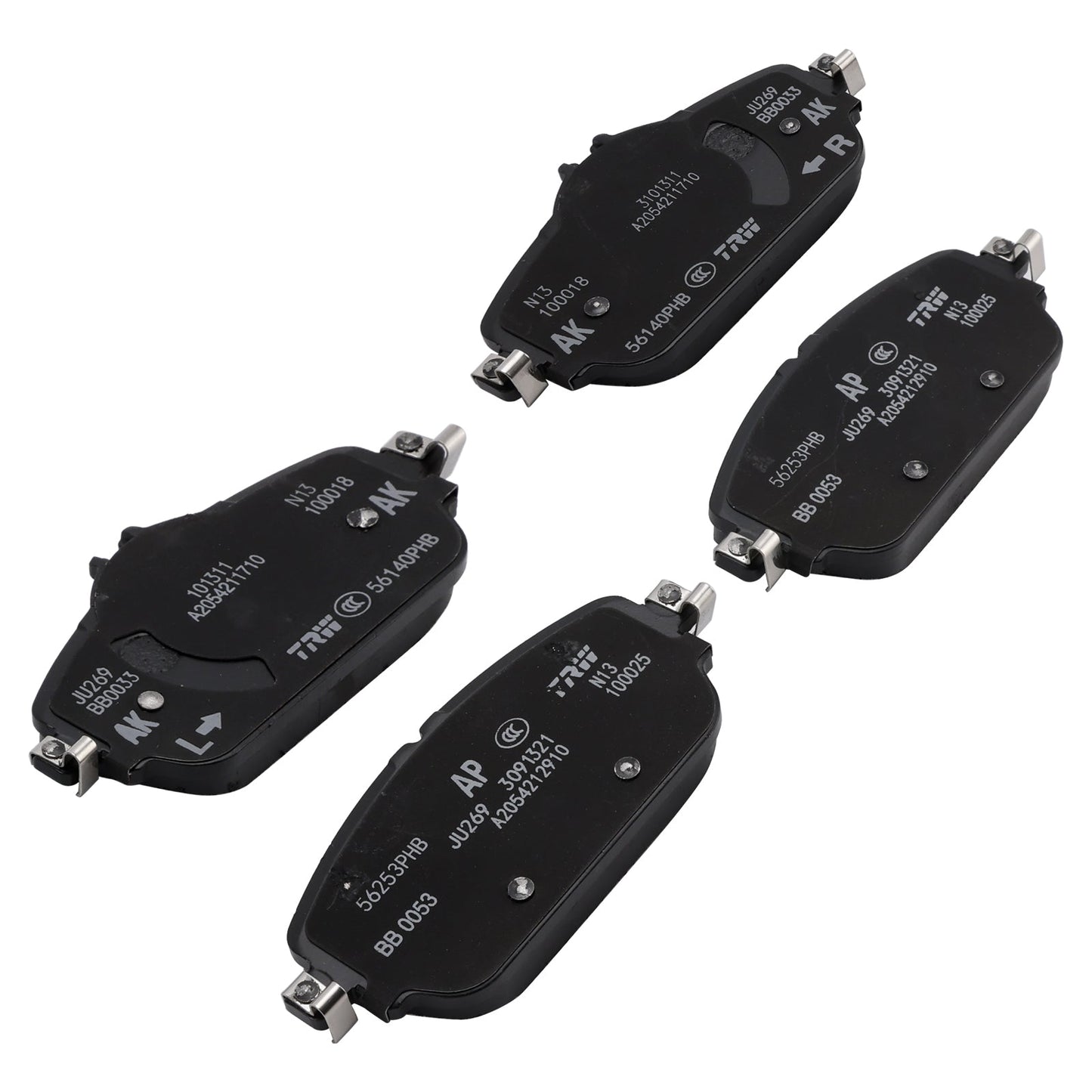 Mercedes-Benz C-Class 205 E-Class 213 Front Brake Pads A0004208903 Without Wear Sensor