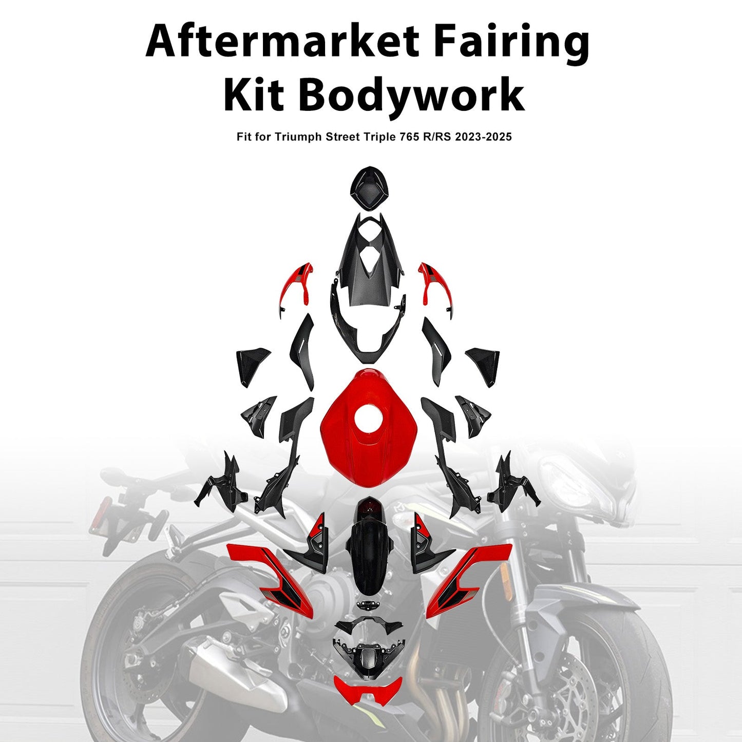 Injection Bodywork Fairing Kit for Street Triple 765 R/RS 2023-2025