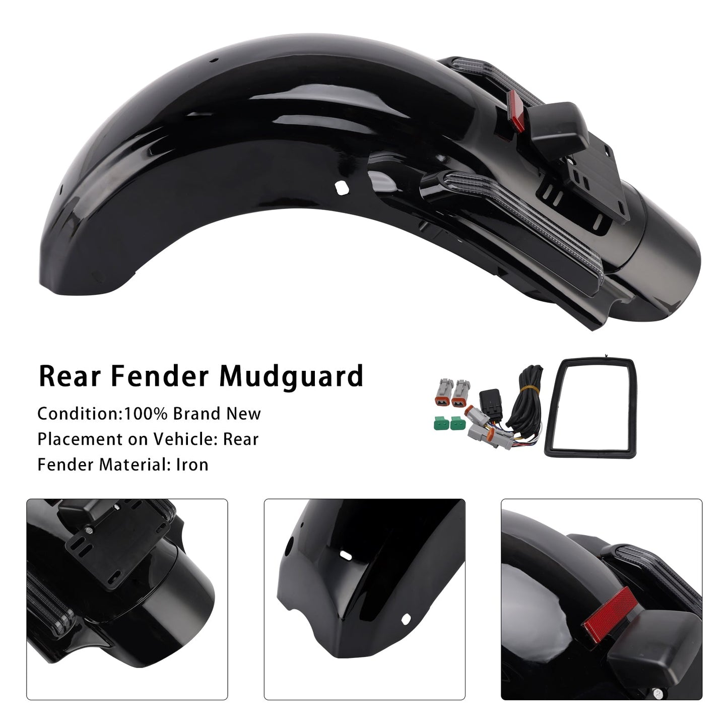 Rear Fender System Fit For Touring Road Glide Street Glide CVO 2023-2025