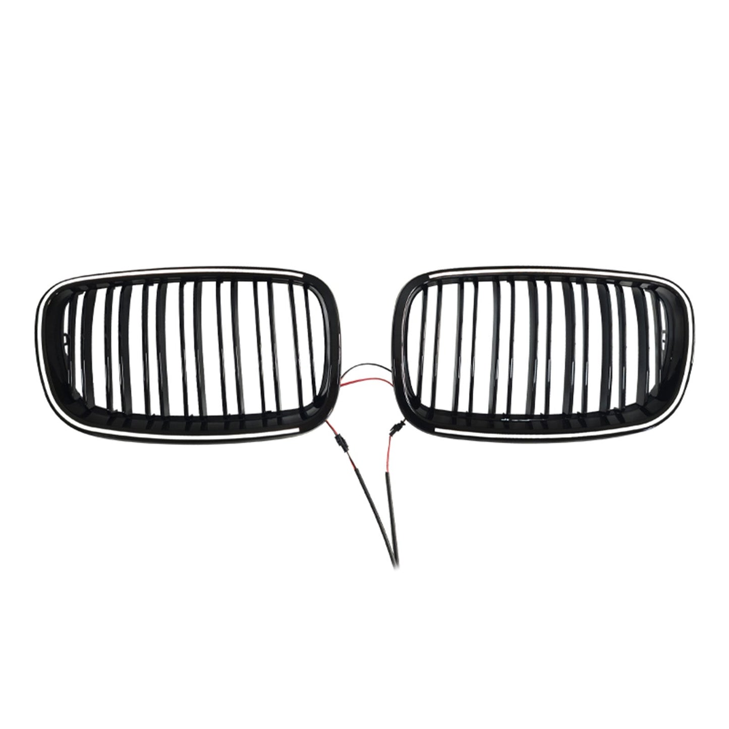 2007-2014 For BMW X6 E71 Gloss Black Front Bumper Kidney Grill Grille 51137185223 51137185224