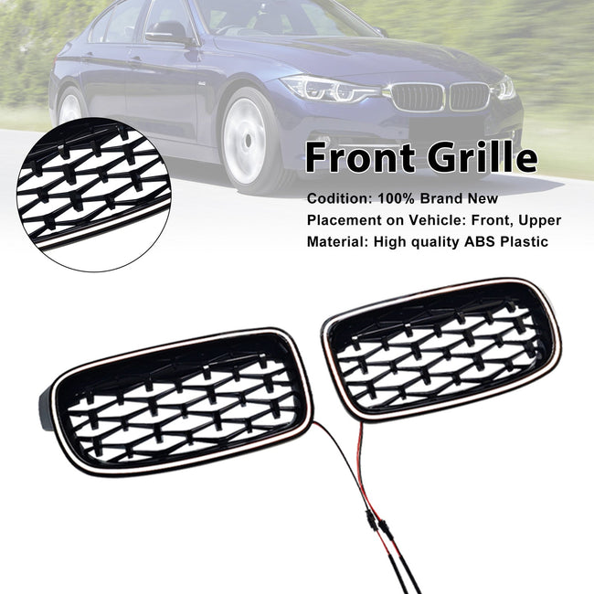 2012-2019 For BMW 3-Series F31 Touring Diamond Front Kidney Grille Grill 51137263482