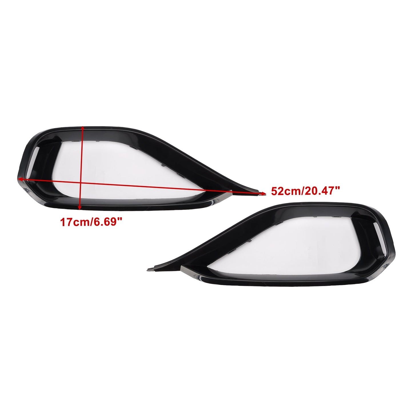 BMW 428i F32 F33 F36 Left & Right Fog Light Bezel Grille Front Bumper Trim