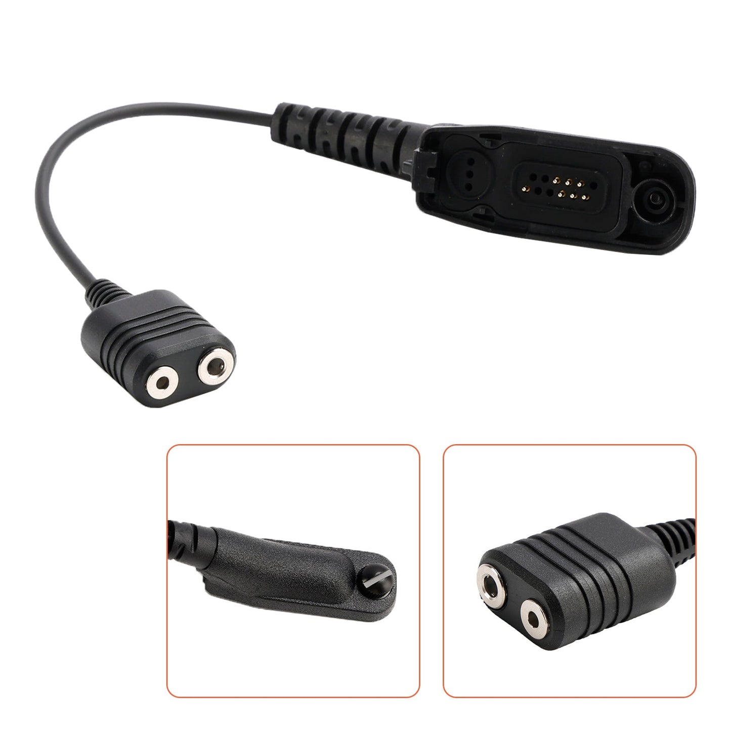 K Interface Headset Port Converter Cable for XPR6380 XiR P8208 DP3401 DGP6150