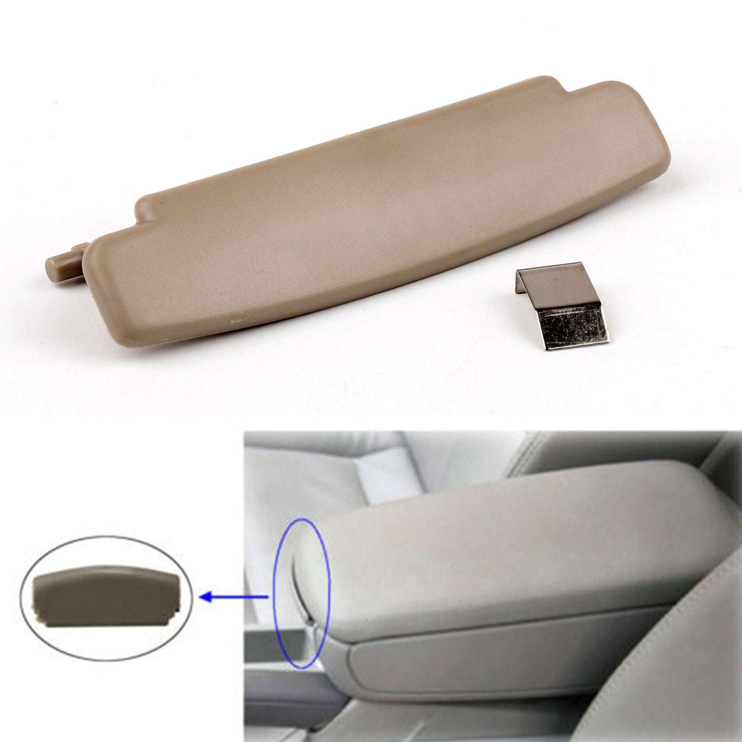 2005-2011 Audi A6 C6 Beige Console Center Armrest Lid Latch 4F0864245