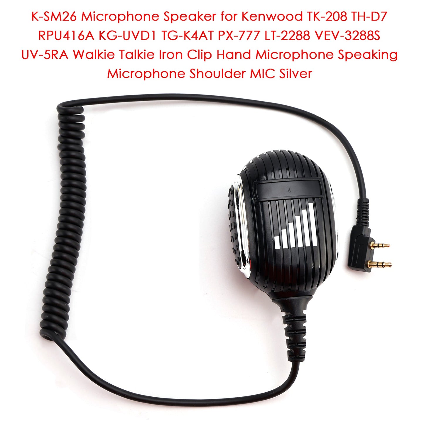 K-SM26 Microphone Speaker for TK-220 TH-F6 RPU499A KG669 TG-2AT PX333 LT-3288