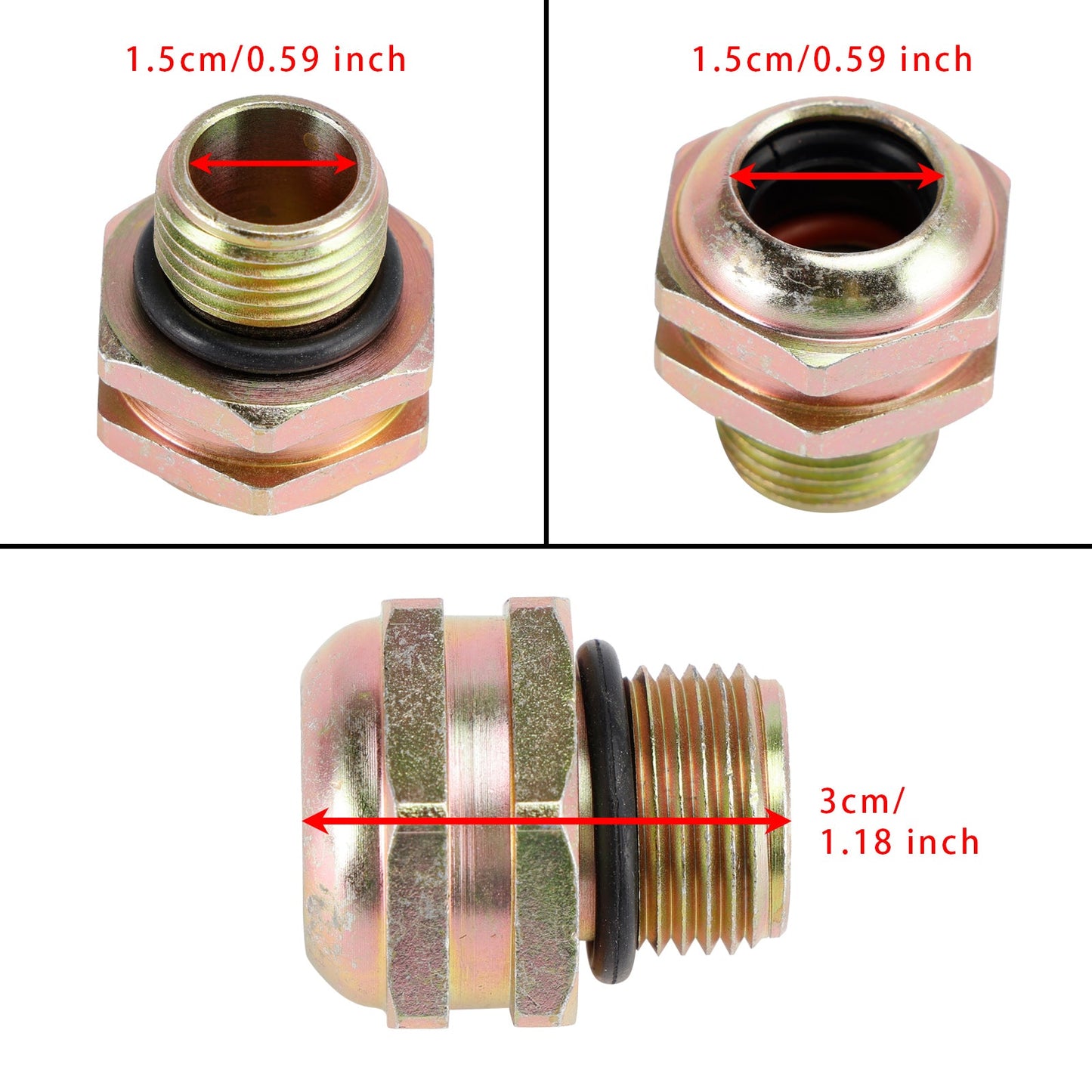 2PCS 800-617 Transmission Cooler Line Quick Connector For Ford Mercury Models
