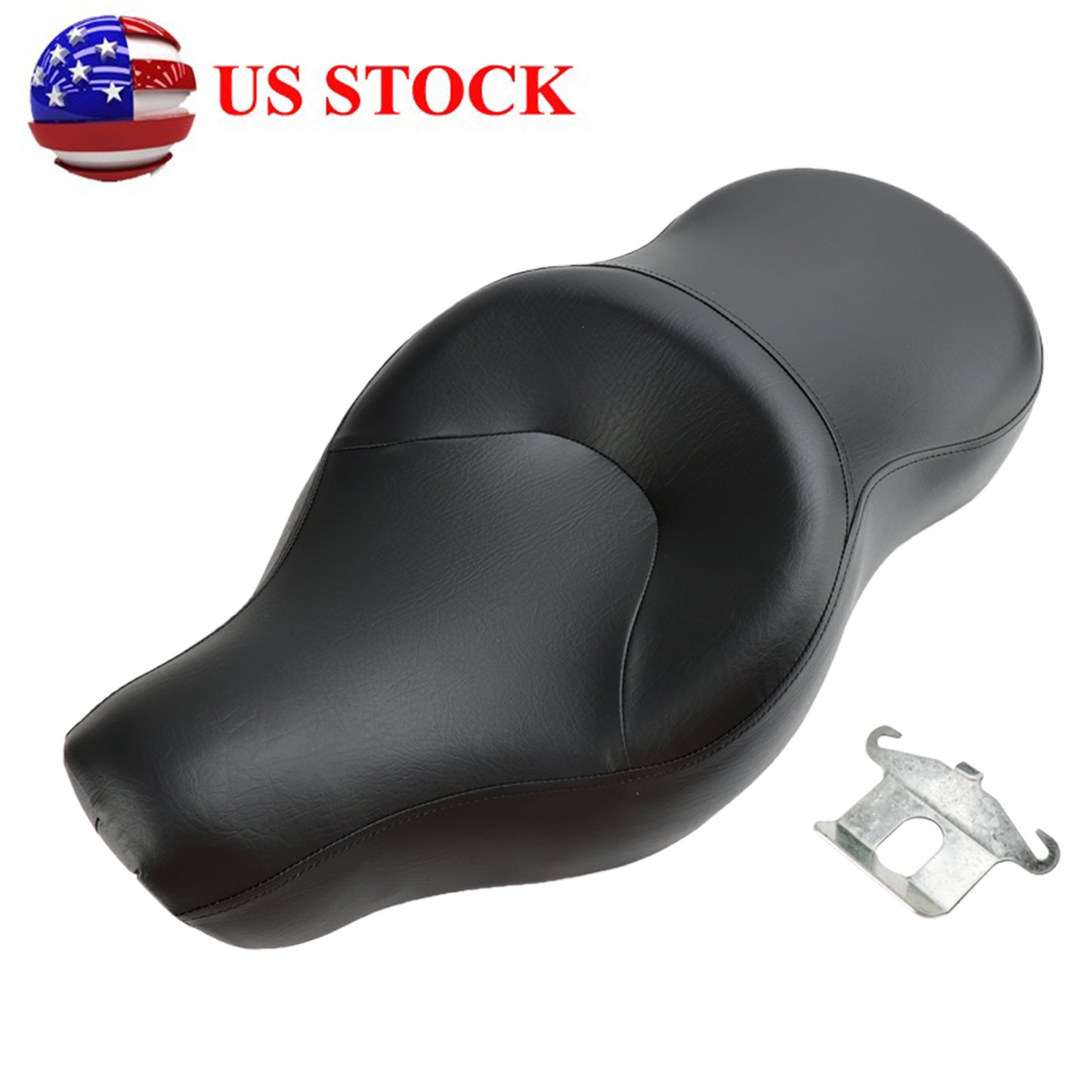 Sportster XL883N Black For 2004-2018 2-up Seat Driver&Passenger Leather XL1200N