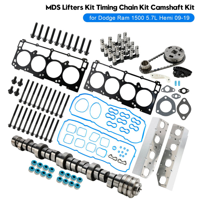 MDS Lifters Kit Timing Chain Kit Camshaft Kit for Dodge Ram 1500 5.7L Hemi 09-19