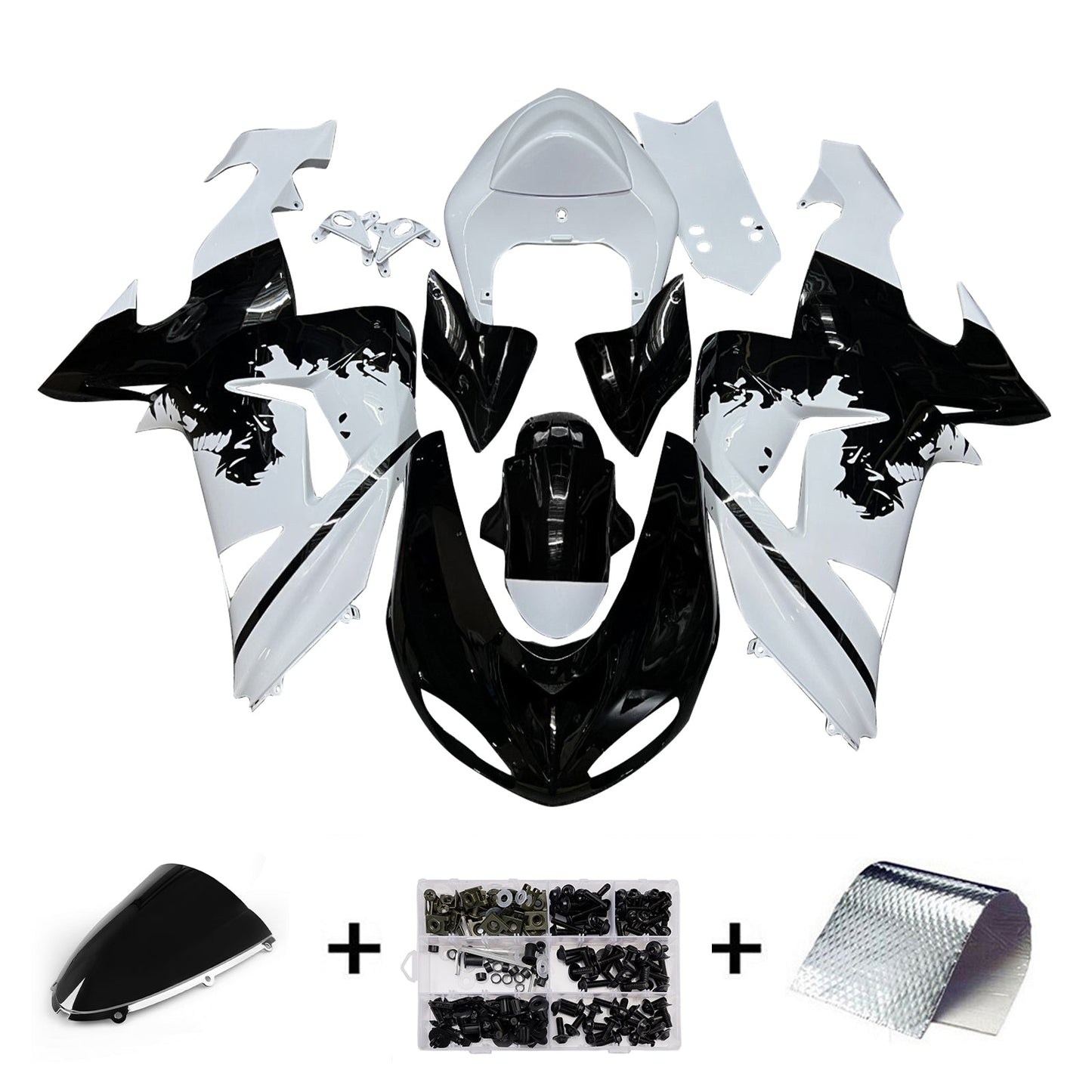 Injection Fairing Kit Bodywork Plastic ABS fit For Kawasaki ZX10R 2006-2007