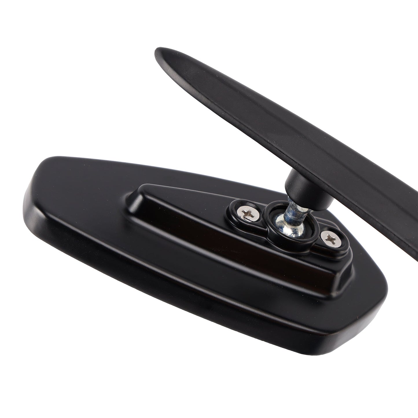 Custom Black Bladeshape Mirrors For Yamaha Chopper Midnight Roadliner Raider