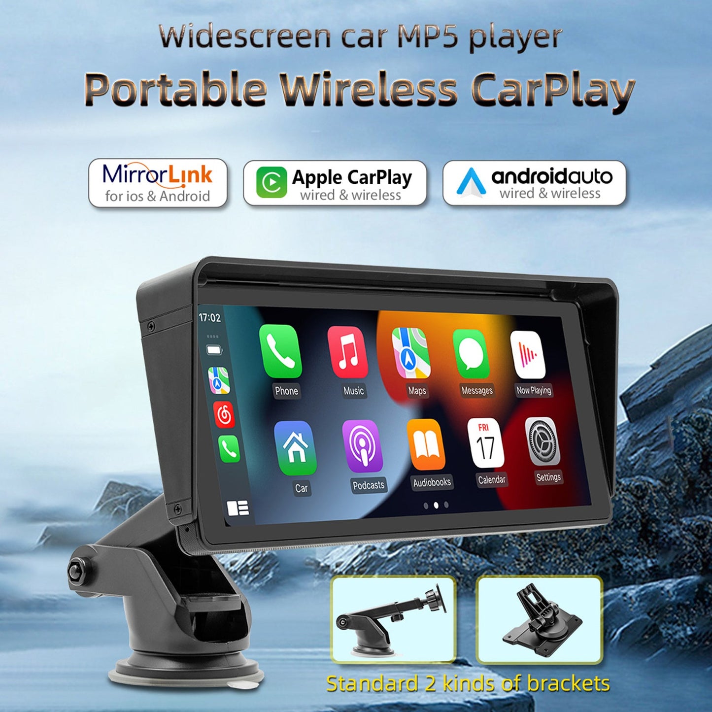 10.26" Car MP5 Player Bluetooth Car FM Transmitter Wireless Carplay 4 LED Camera