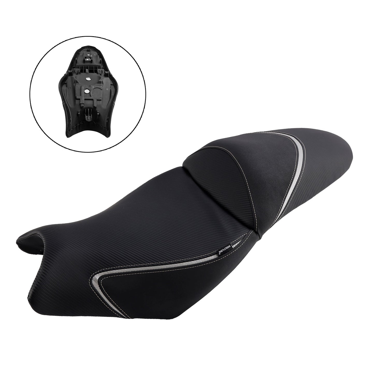2022-2024 KAWASAKI Versys650 Complete Cushion Rider Passenger Seat Gray