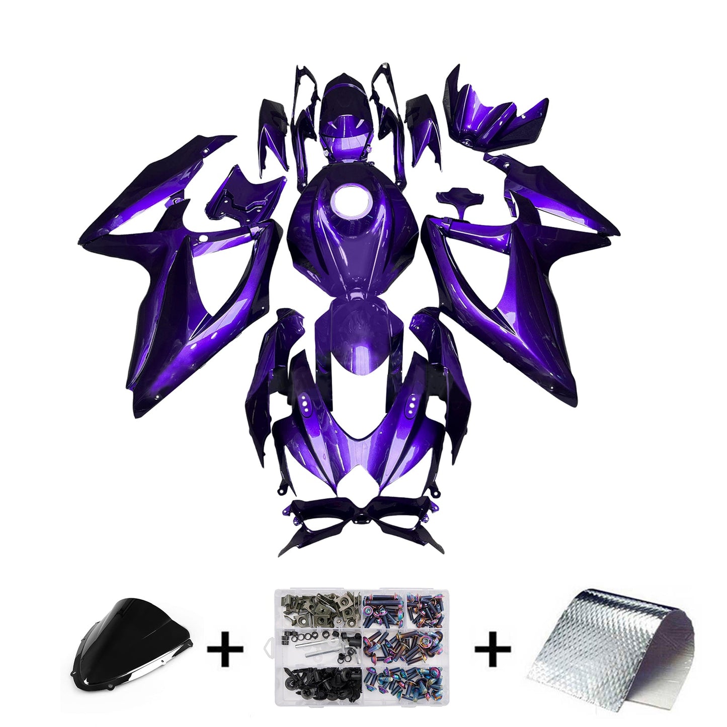 Injection Fairing Kit Bodywork Plastic ABS For Suzuki GSXR 600/750 2008-2010 K8