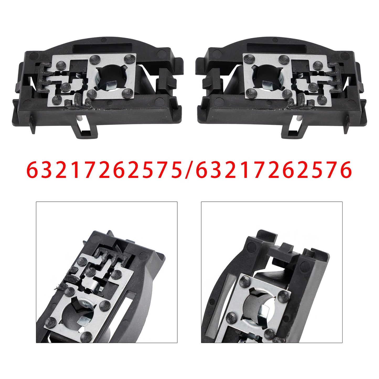 2008-2013 BMW X5 E70 Left+Right Rear Trunk Lid Tail Light Bulb Holder Socket 63217262575 63217262576