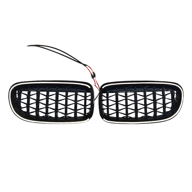2009-2011 Fit BMW 3 Series E90/E91 LCI Diamond Front Kidney Grill Grille