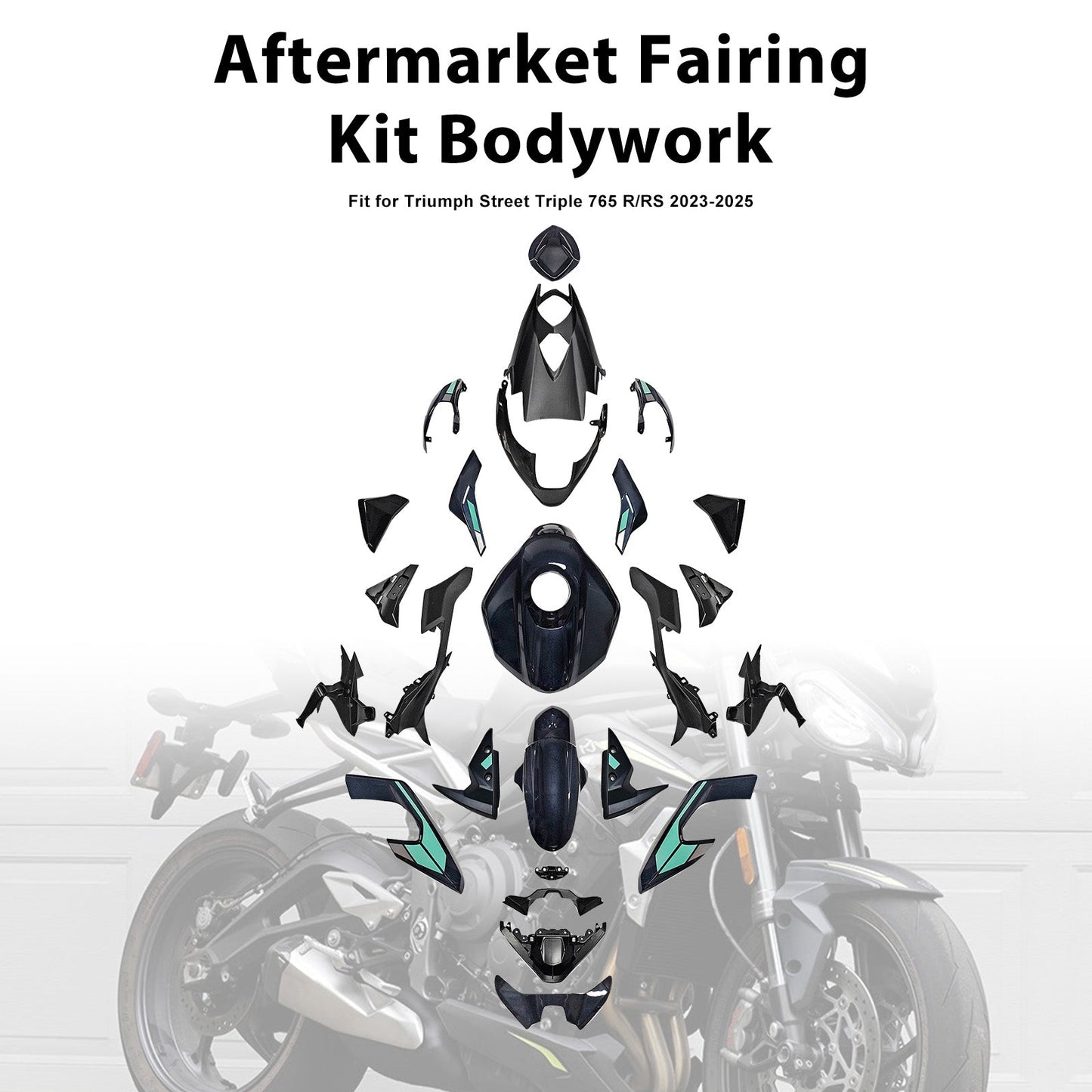 Injection Bodywork Fairing Kit for Street Triple 765 R/RS 2023-2025