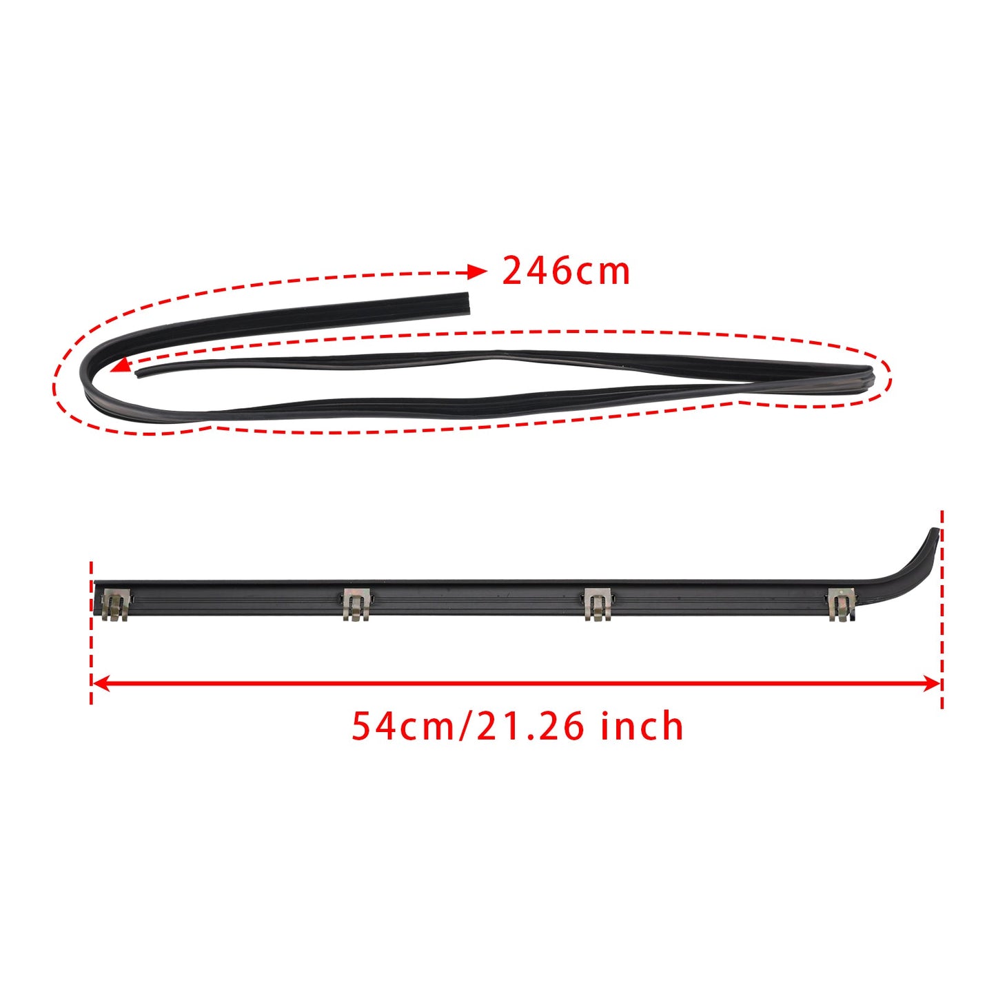 1997 Ford F150 Truck with Old Body Style Front Window Sweep 4PCS Door Window Seal Belt Weatherstrip+2PCS Seal Kit
