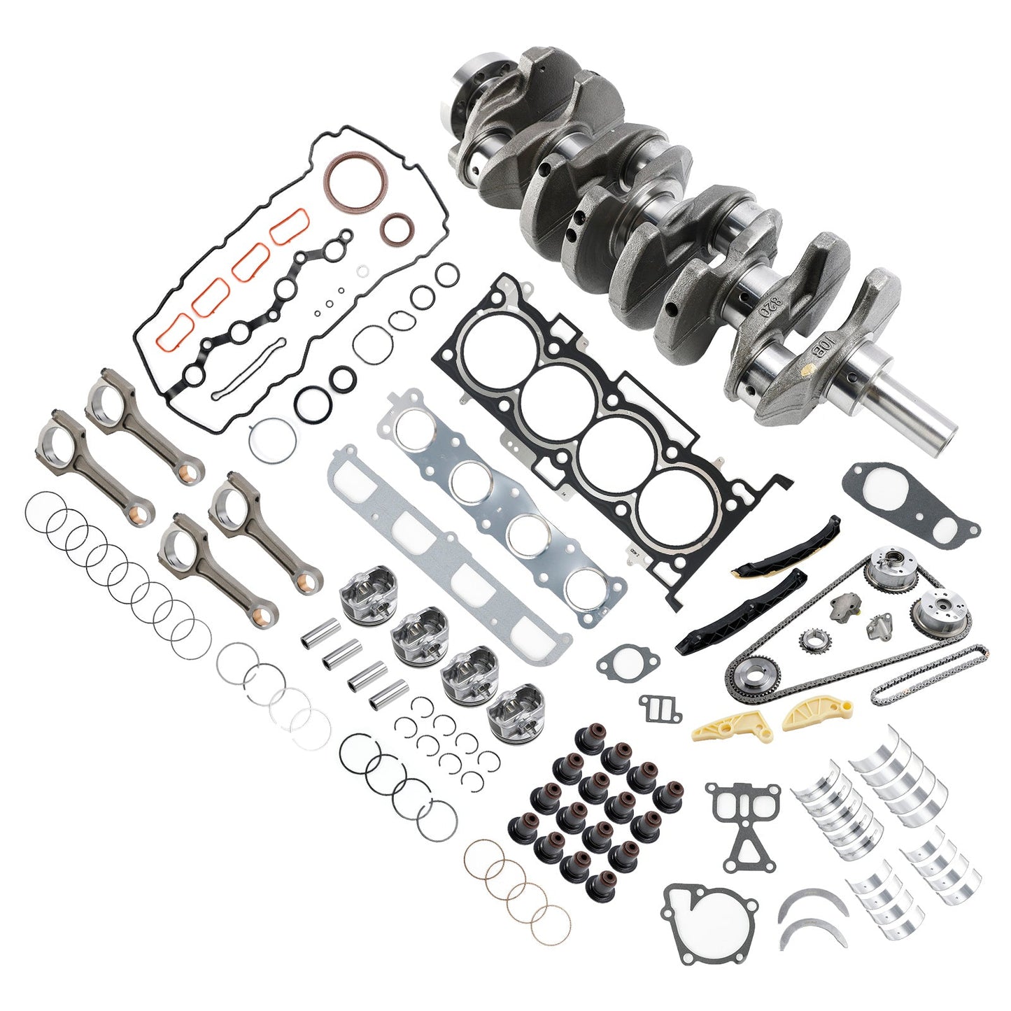 G4KH 2.0T Engine Rebuild Kit w/ Crankshaft Con Rods Timing Kit For Hyundai KIA