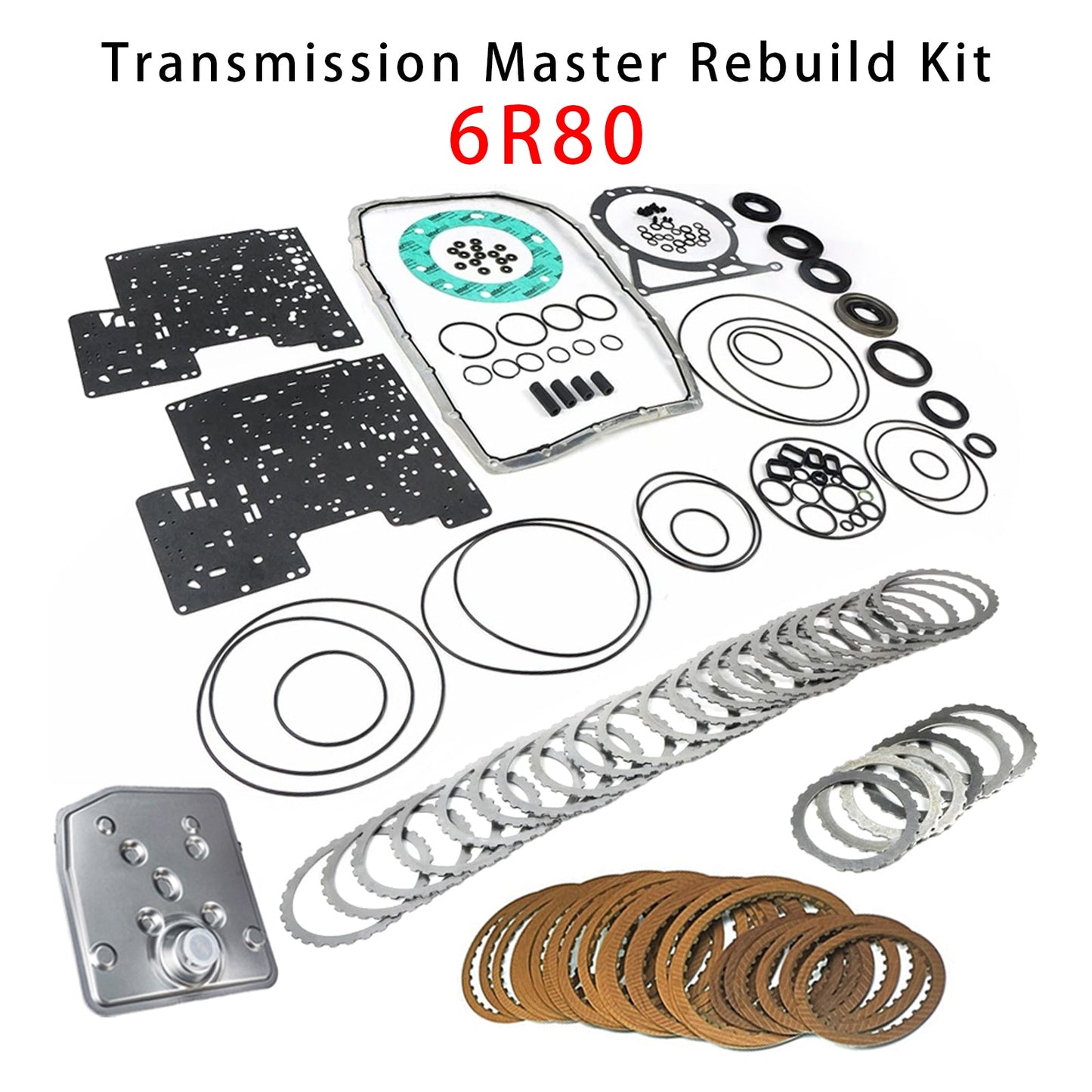 2009-2014 For F150 3.5L 4.6L 5.0L 5.4L 6.2L Auto Transmission Master Rebuild Kit Clutch Plates 6R80 RCP96-287