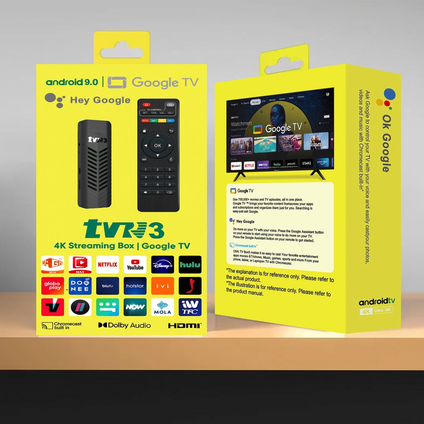 TVR3-S TV Stick Android14.0 Ram 1GB ROM 8GB Dongle Set-Top Box 4K Player TV BOX