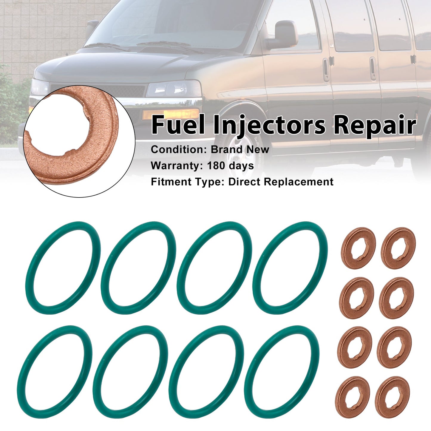 Fuel Injector O-Ring Seal 97327722 Fit Chevy Express Fit Cadillac 94013303