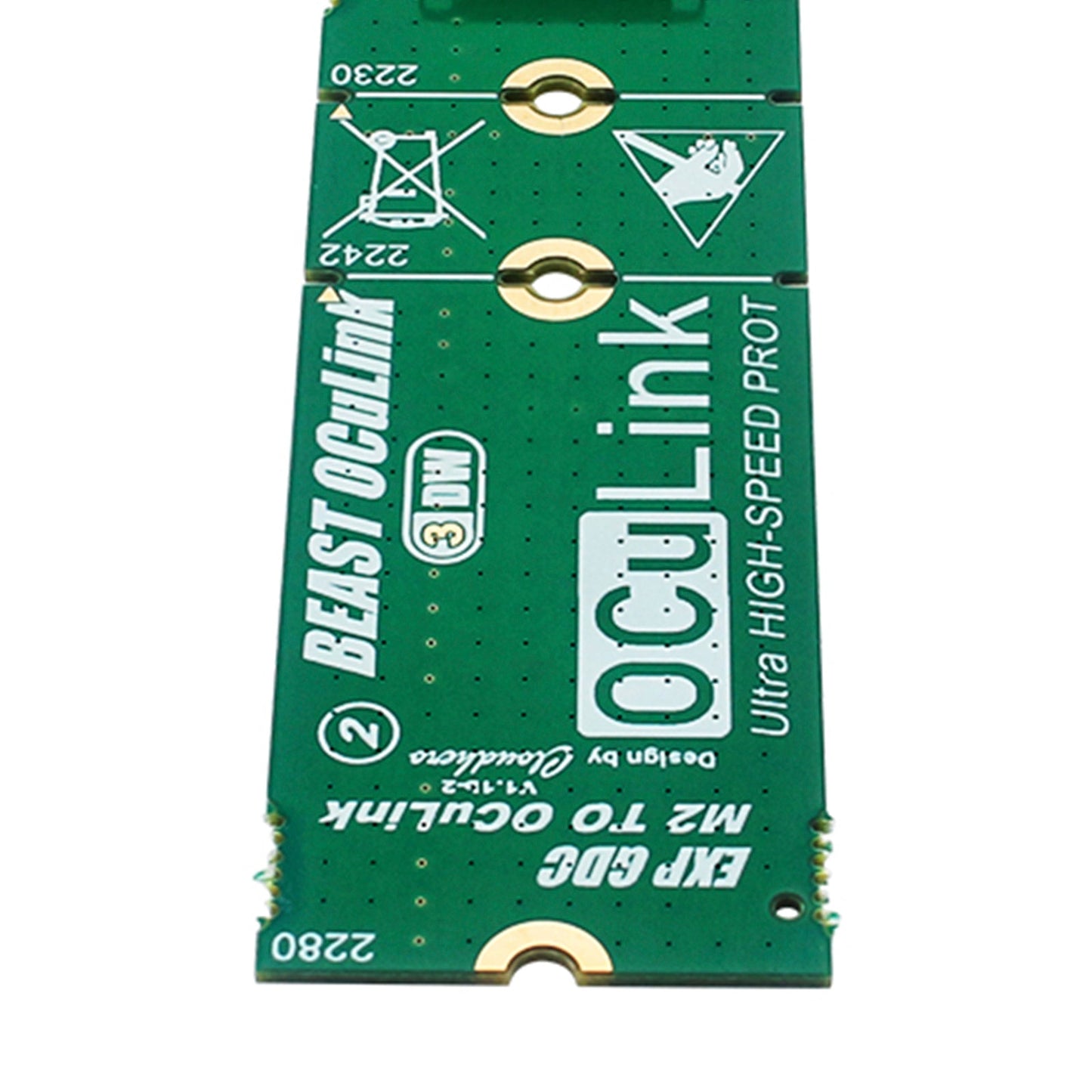 M.2 to OCuLink Adapter Board M.2 M KEY to OCULINK Interface Conversion Board