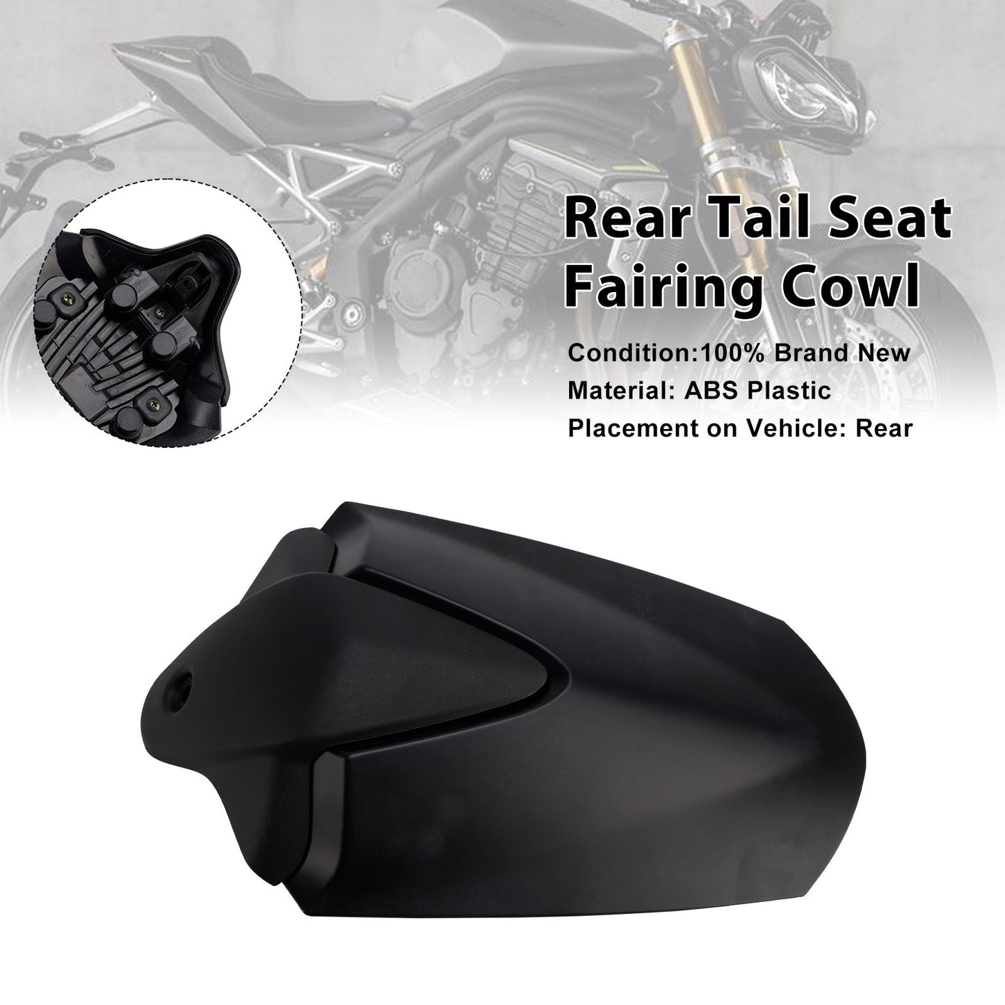 2021-2024 For Speed Triple 1200 RS Rear Tail Seat Fairing Cowl Cover