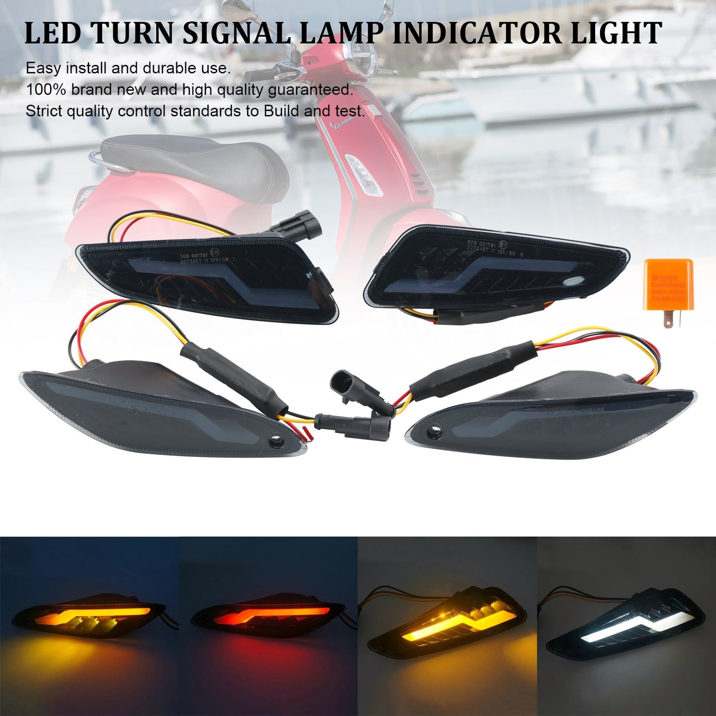 2017-2023 Sprint Primavera 150 LED Turn Signal Lamp Indicator Light