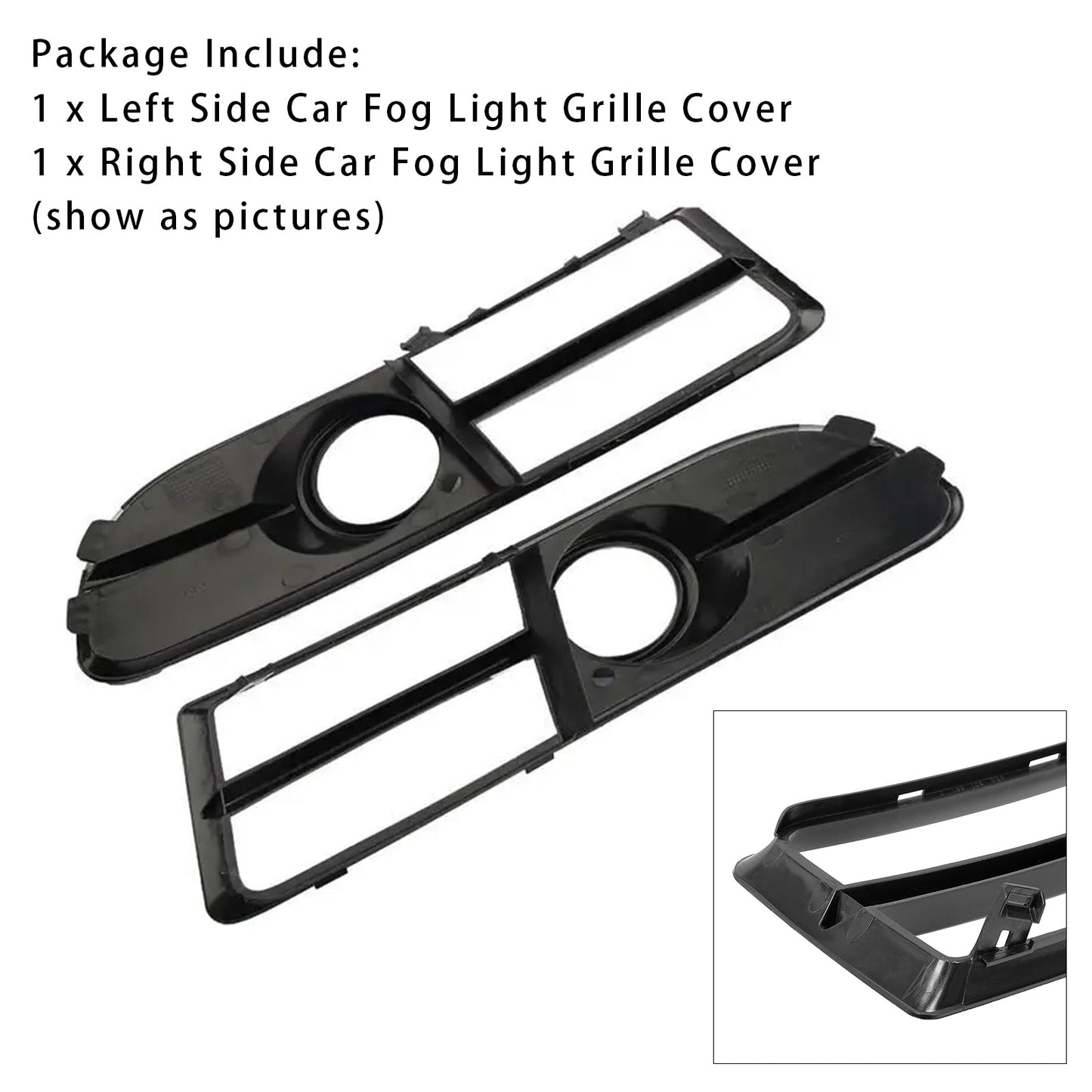 2005-2008 Audi A4 B7 S-Line S4 1 Pair Front Bumper Fog Light Grill Cover Bezel 8E0807681F