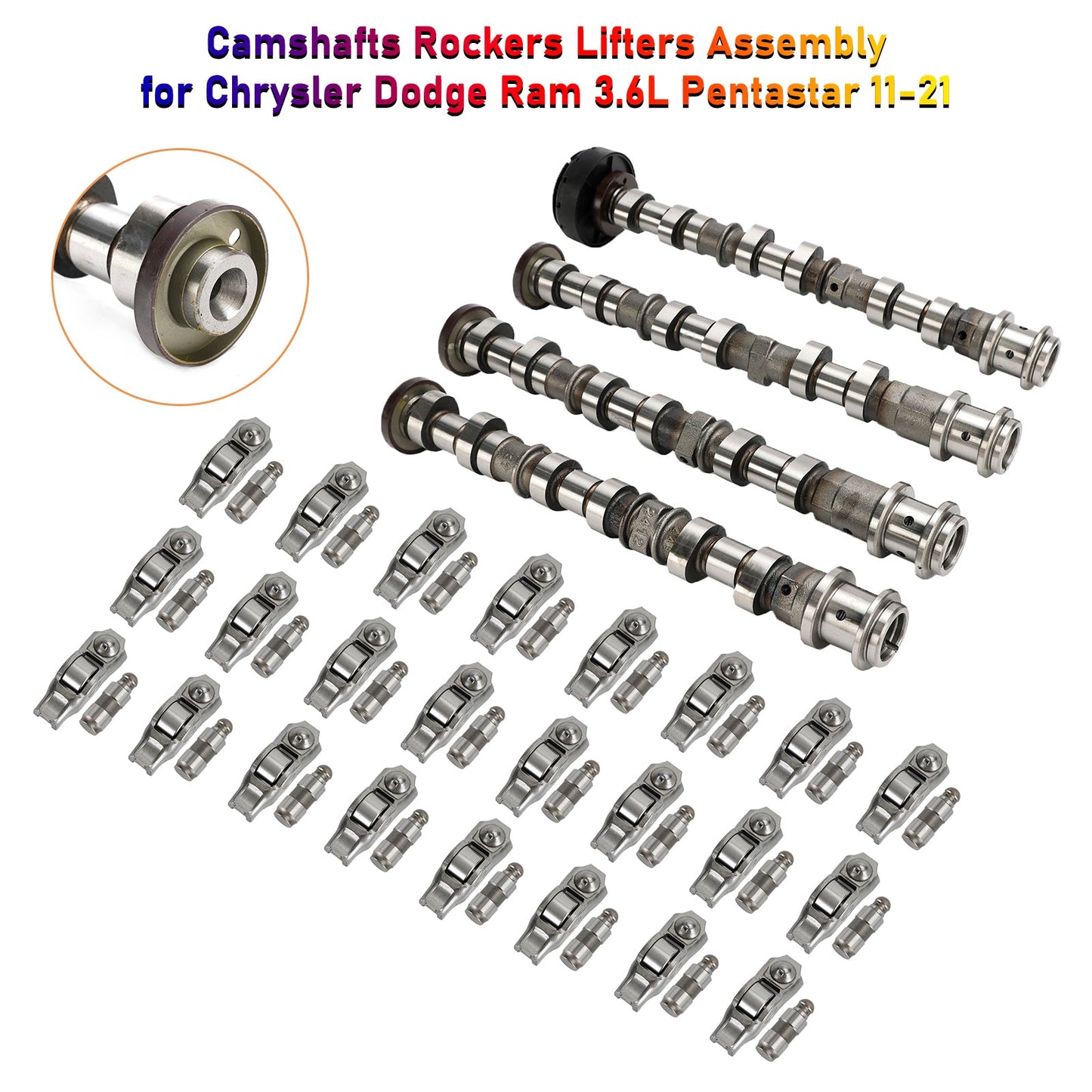 2013-2019 Ram 1500 with 3.6L Camshafts Rockers Lifters Assembly 05184377AF