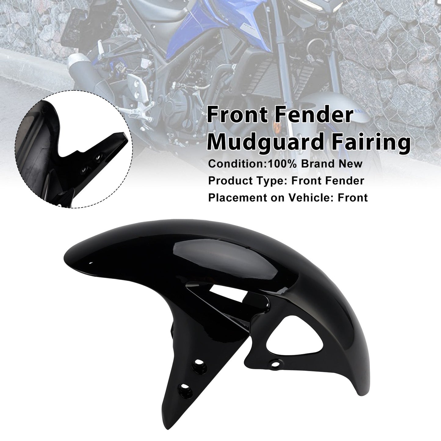2025-2026 Yamaha YZF-R3 YZF R25 MT-03 Front Fender Mudguard Fairing