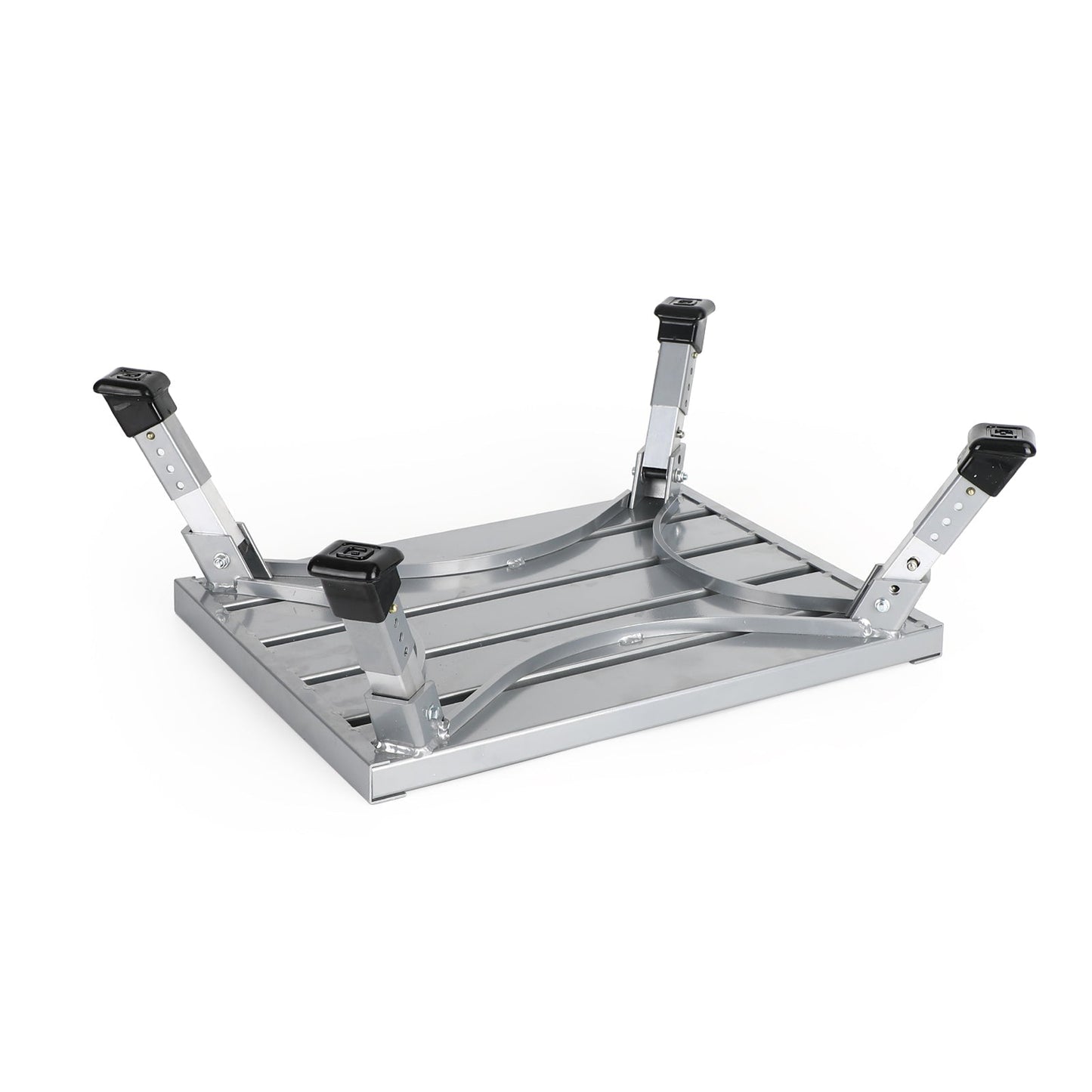 Folding Aluminum Platform Step For RV Trailer Camper Working Ladder Portable
