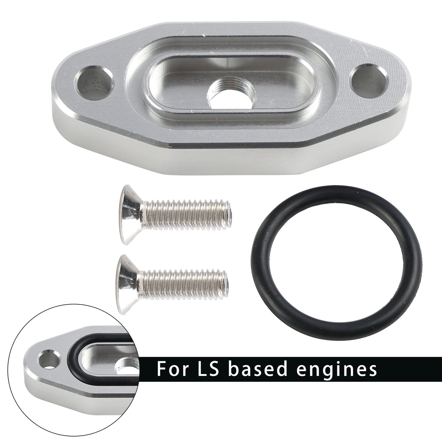 LS1 1/8"npt Turbo Oil Supply/Gauge Port Adapter 551608 For LS based engines