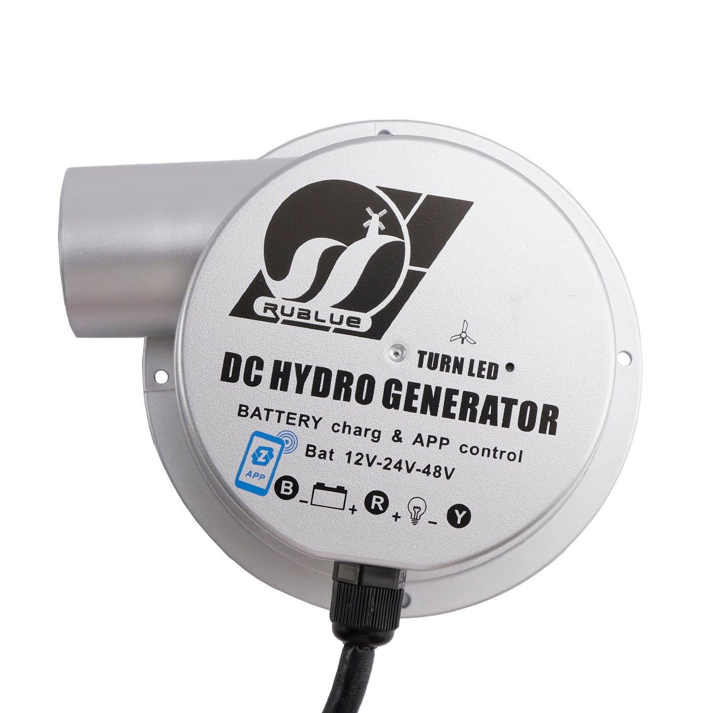 12/24/48V Water Flow Turbine Small Hydroelectric Generator Bat12V-24V-48V 36/50W