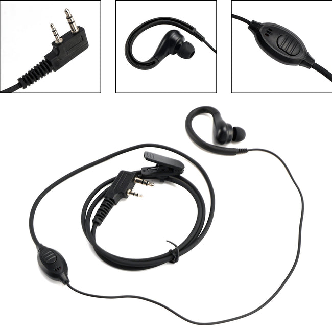 K-030-626 Earhook Headset For TK-240 TK-248 TH-K2A TH-21 RPU499A KG669 PX-777