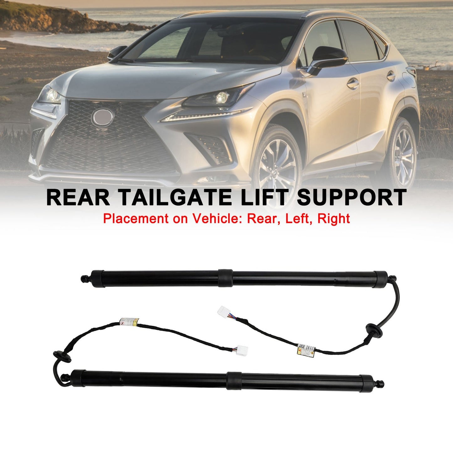 2015-2017 Lexus NX 300h Premium 2PCS Rear Electric Tailgate Struts 6892079016 6892079005