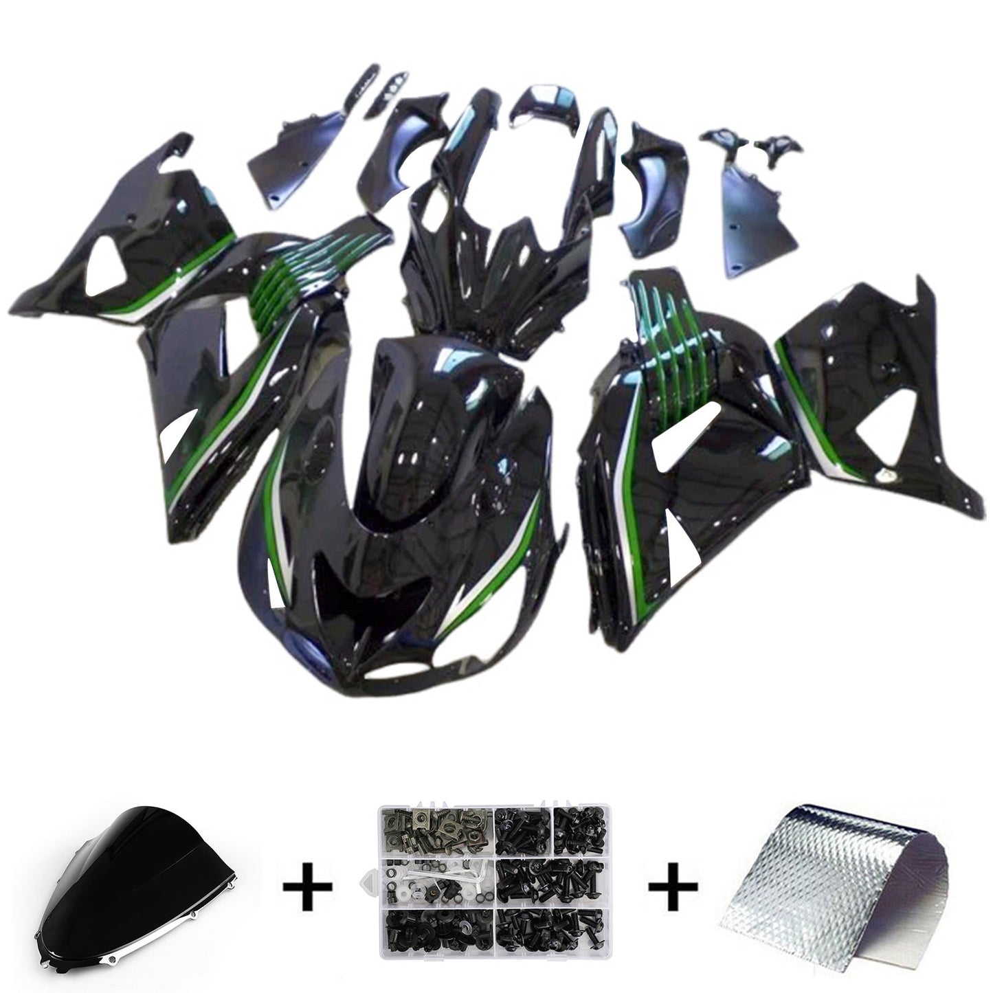 2006-2011 Kawasaki ZX14R ZZR1400 Injection Fairing Kit Bodywork