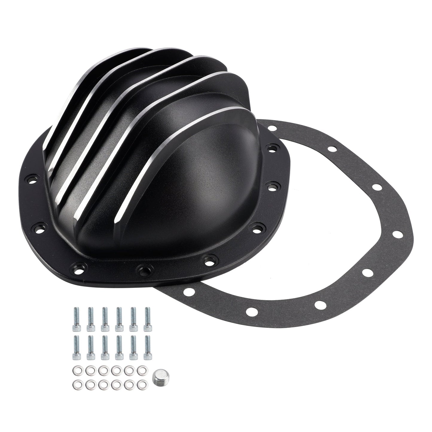 1967-1981 GMC Jimmy 1/2 Ton Full-Size 12 Bolt Black Aluminum Differential Rear End Cover YI217826T CE2862856IEC