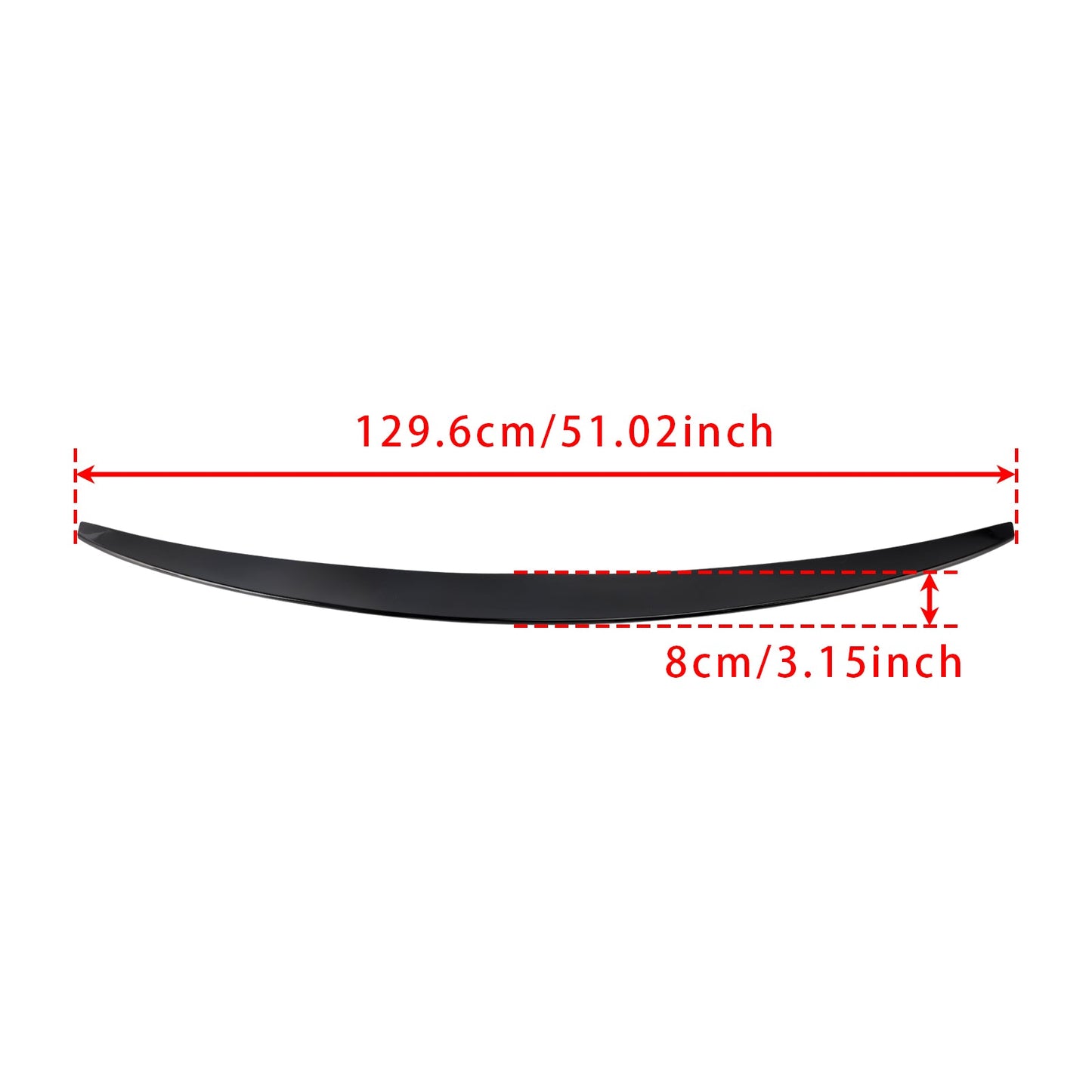 2014-2020 Mercedes-Benz S-Class W222 Gloss Black Rear Boot Spoiler