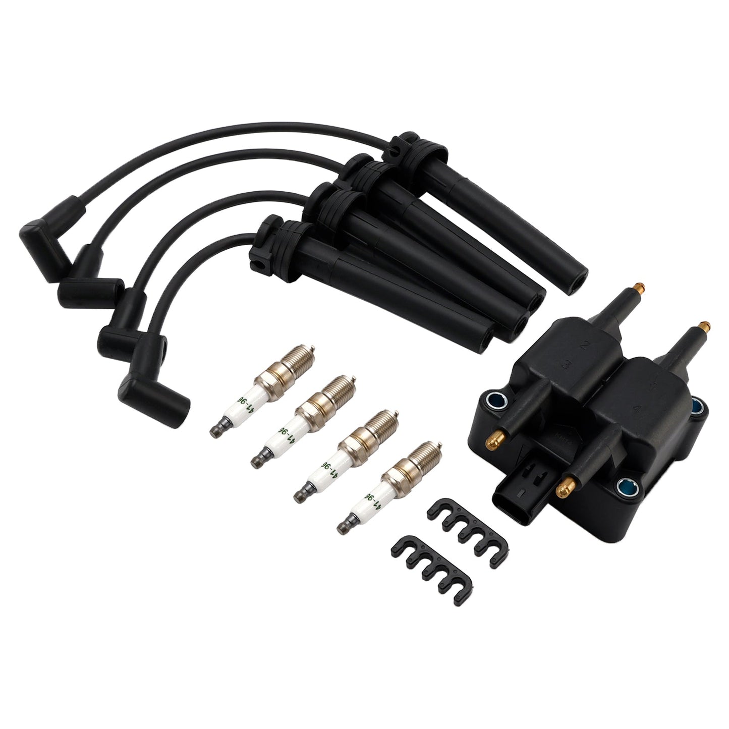 1995-1999 MITSUBISHI ECLIPSE Ignition Coil Pack Spark Plug Wire Set UF189 UF403 UF410