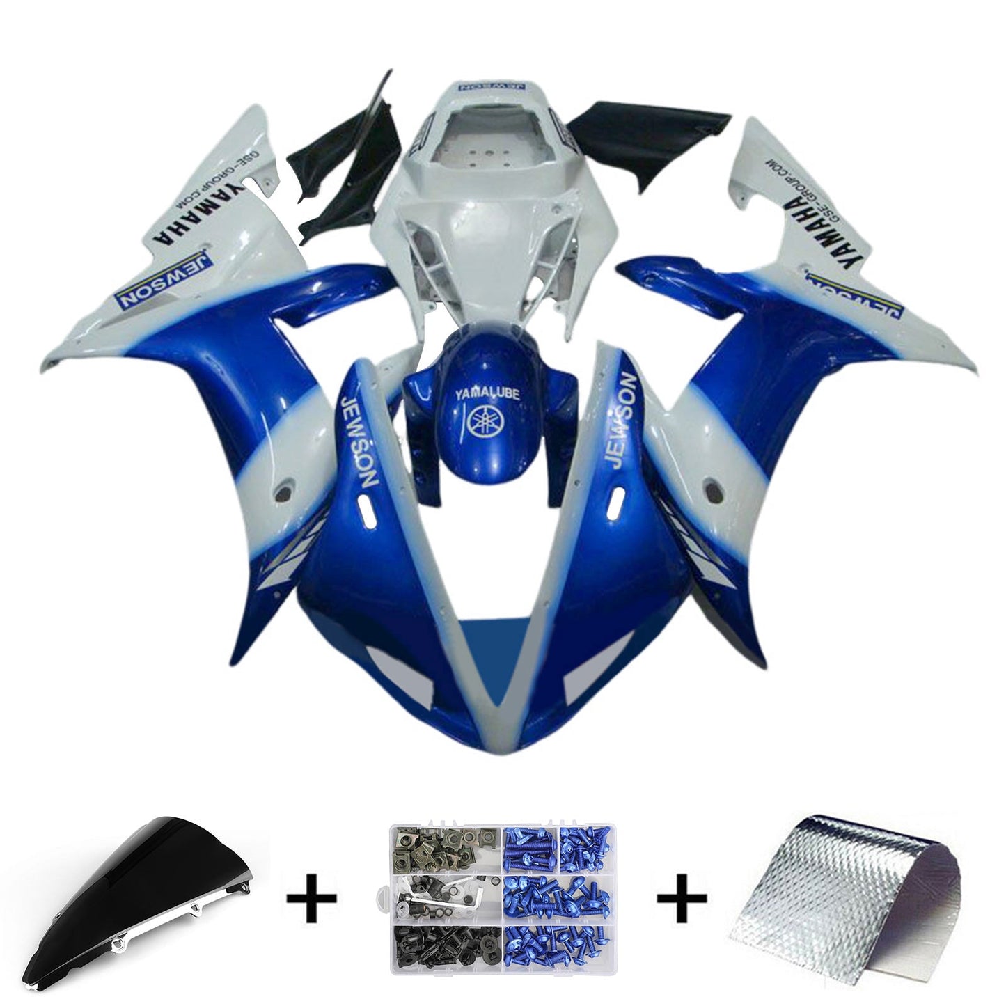 2002-2003 Yamaha YZF 1000 R1 Injection Fairing Kit Bodywork Plastic ABS