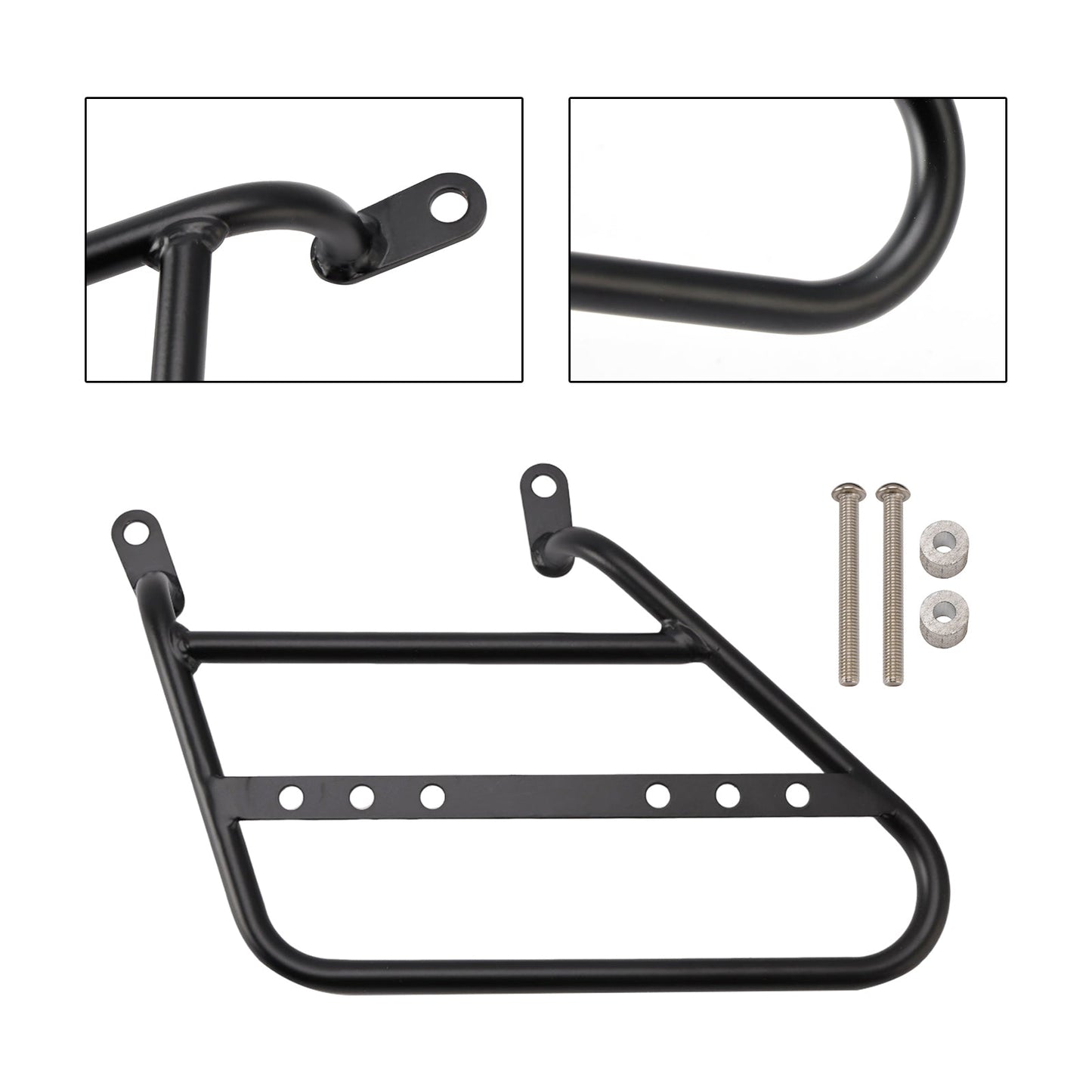 2021-2024 Roral Enfield Meteor 350 Luggage Rack Side Saddle Bag Mount Bracket Black