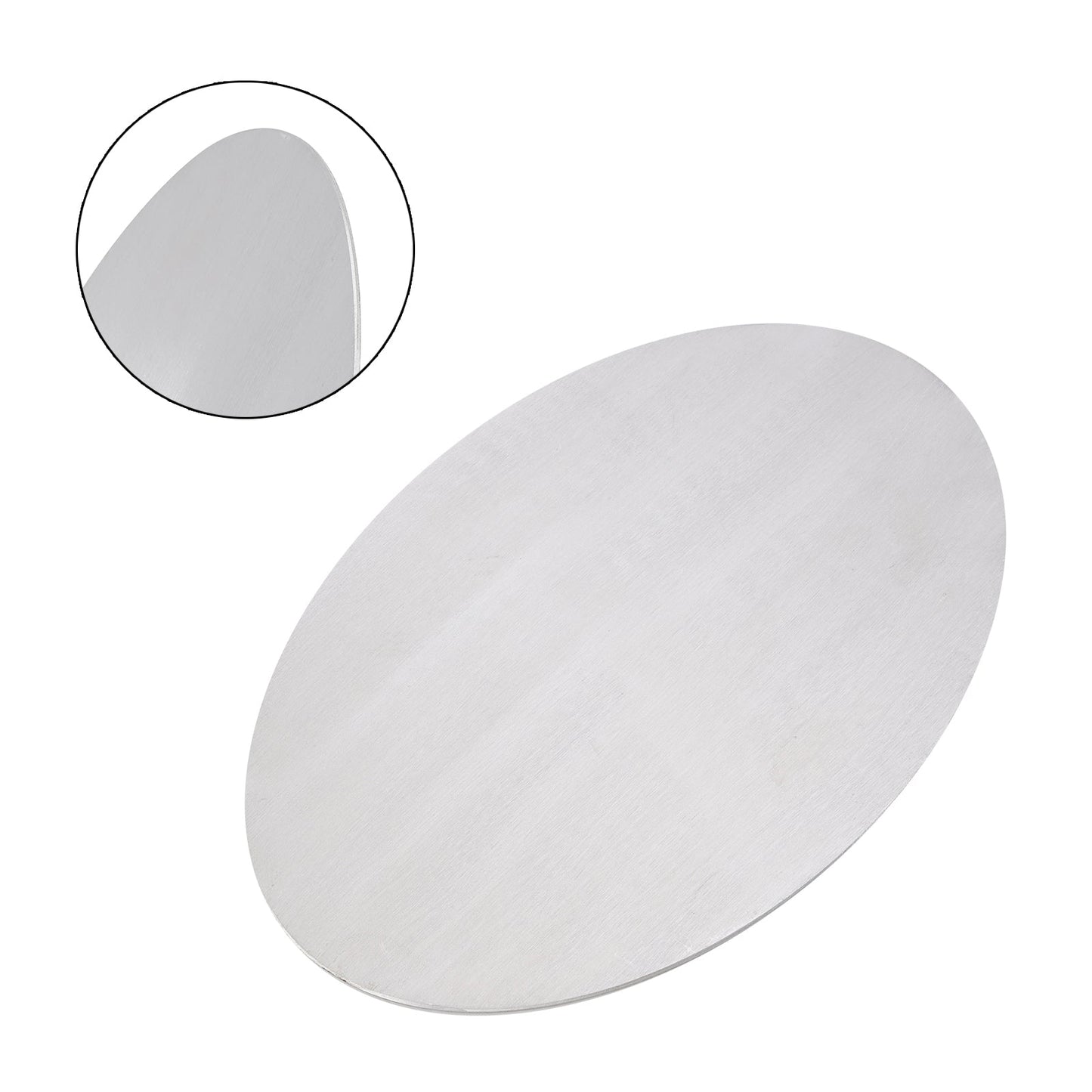 Oval Blank Aluminum Alloy License Plate DIY Universal fit for Motorcycle