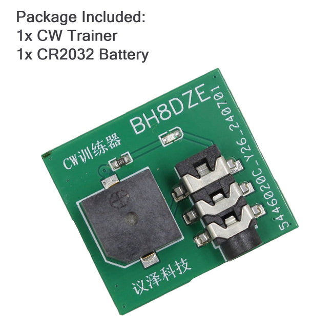 Morse Code Mini CW Trainer Hand Key Trainer Oscillator Button Battery Version