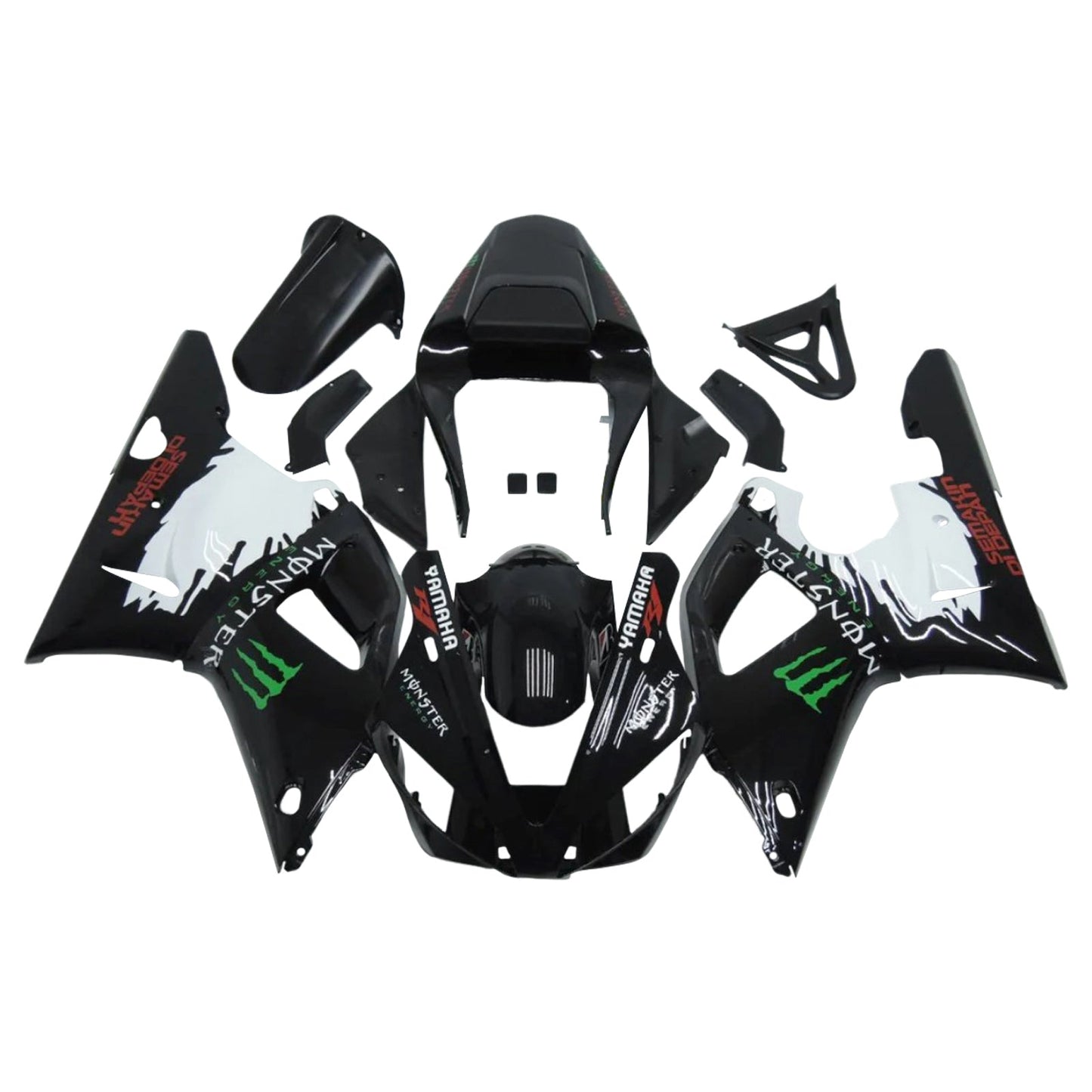 2000-2001 Yamaha YZF 1000 R1 Injection Fairing Kit Bodywork Plastic ABS